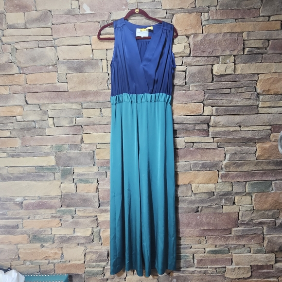 CAROLINA RITZLER Irma Sleeveless Tie-Waist Satin Jumpsuit size US 2 - Picture 4 of 13